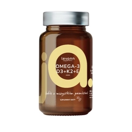 "Ja" Омега-3 + D3 + K2 + E, 30 капсул - Длительный прием Levann
"Ja" Омега-3 + D3 + K2 + E, 30 капсул - Длительный прием Levann