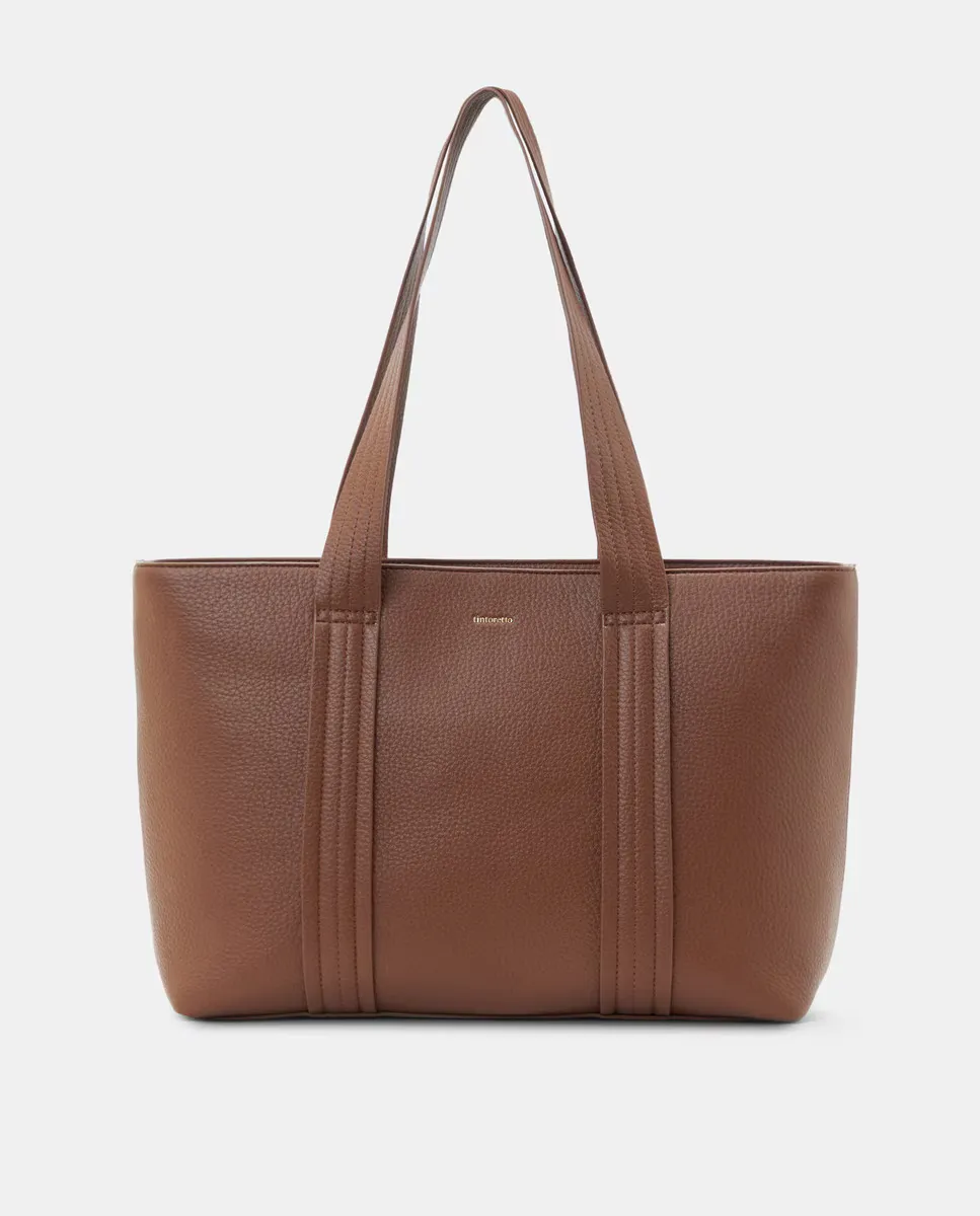 Сумка-шоппер с прострочкой Tintoretto, коричневый
Сумка-шоппер с прострочкой Tintoretto, коричневый