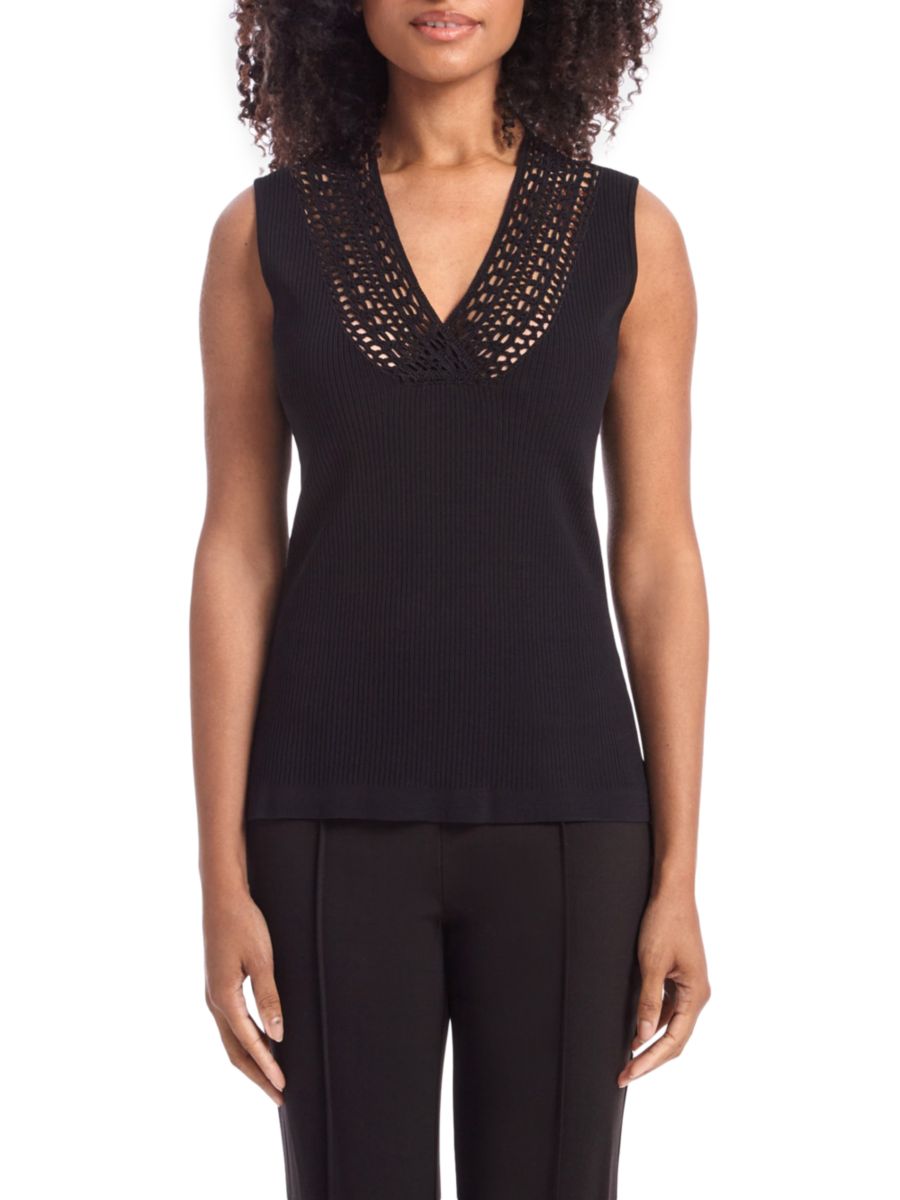 Жилет-свитер с широкими ребрами, связанный крючком Capsule 121, черный
Жилет-свитер с широкими ребрами, связанный крючком Capsule 121, черный