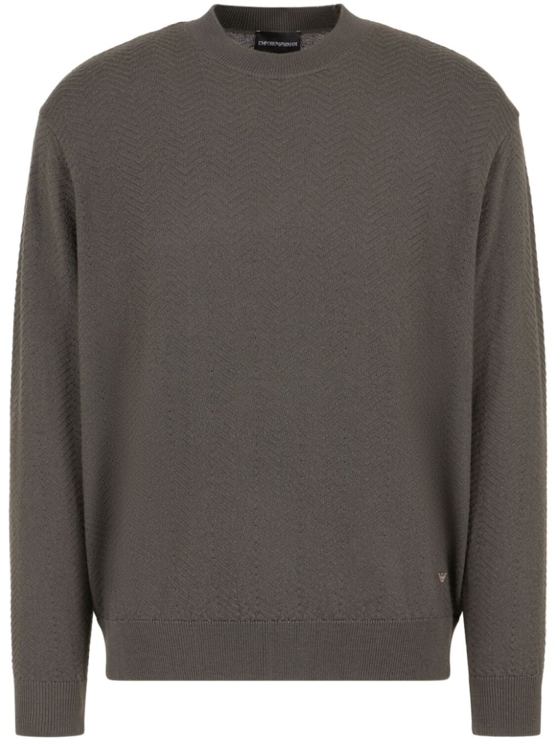 Emporio Armani фактурный джемпер из вирджинской шерсти, серый
Emporio Armani фактурный джемпер из вирджинской шерсти, серый