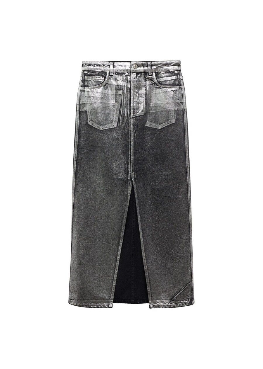 Юбка MANGO Shimmer, черный деним
Юбка MANGO Shimmer, черный деним