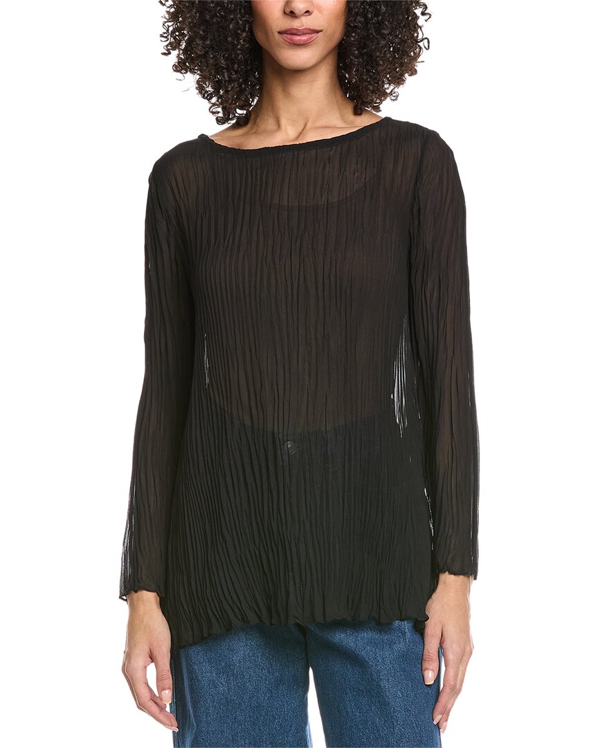 Шелковая туника с вырезом-лодочкой от Эйлин Фишер Eileen Fisher, черный
Шелковая туника с вырезом-лодочкой от Эйлин Фишер Eileen Fisher, черный