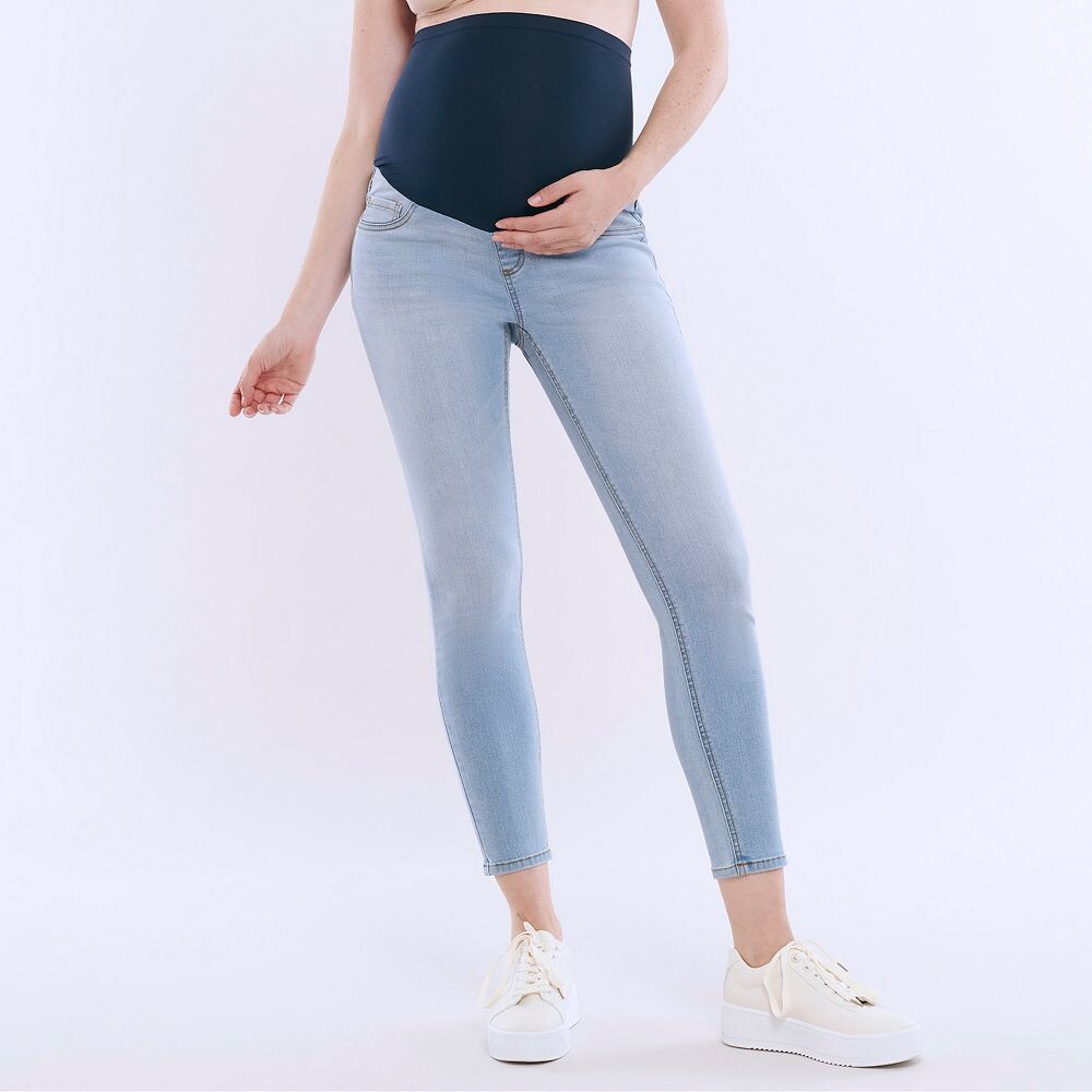 Джеггинсы скинни до щиколотки для беременных Motherhood, цвет Light Wash 
Джеггинсы скинни до щиколотки для беременных Motherhood, цвет Light Wash