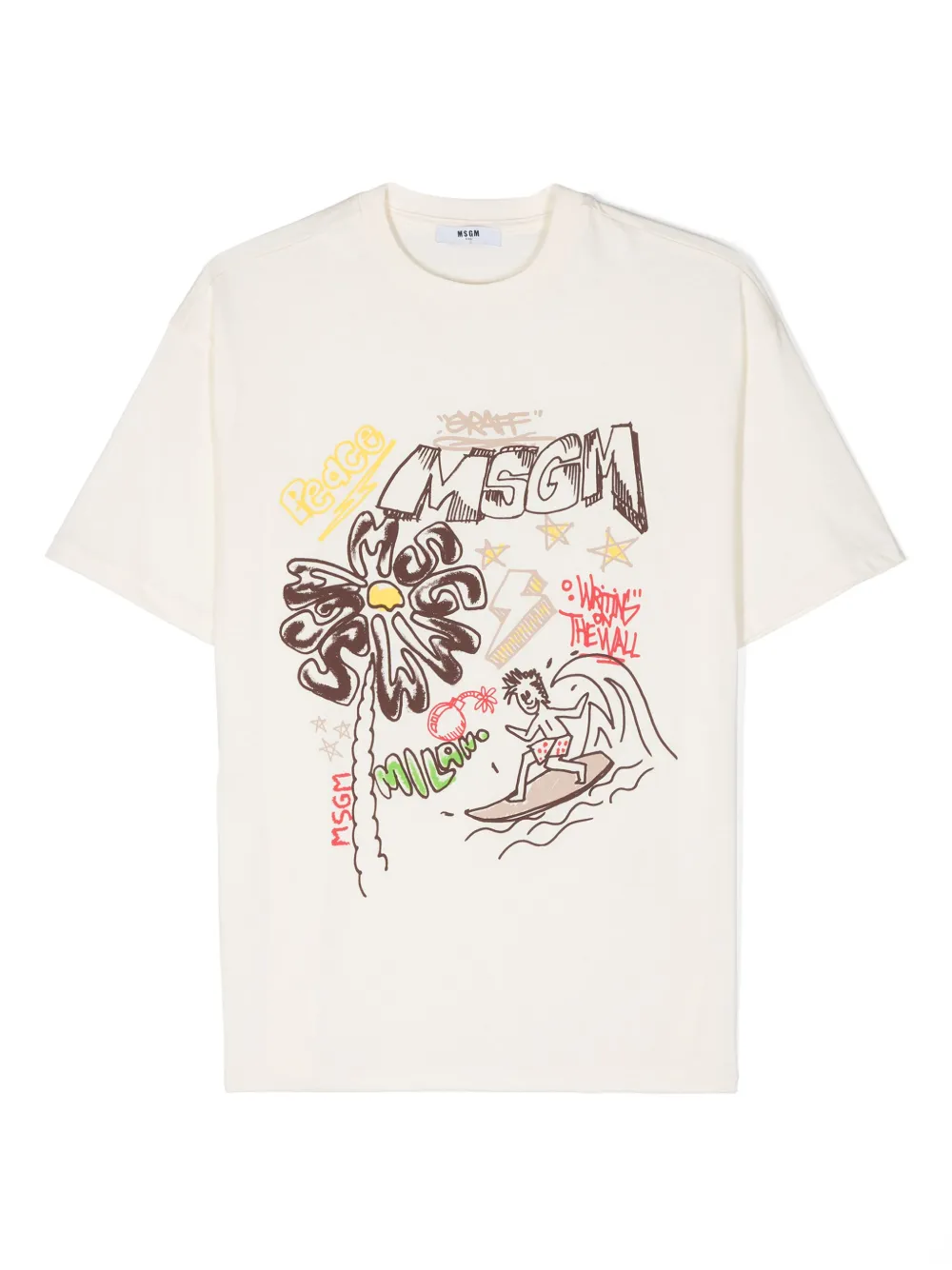 Футболка с логотипом Msgm Kids, нейтральный
Футболка с логотипом Msgm Kids, нейтральный