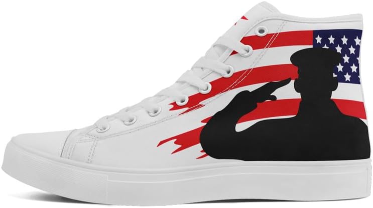 Высокие кеды на шнуровке для мужчин и женщин с флагом США, классические модные повседневные кроссовки для празднования американской независимости Awsole, белый
Высокие кеды на шнуровке для мужчин и женщин с флагом США, классические модные повседневные кроссовки для празднования американской независимости Awsole, белый