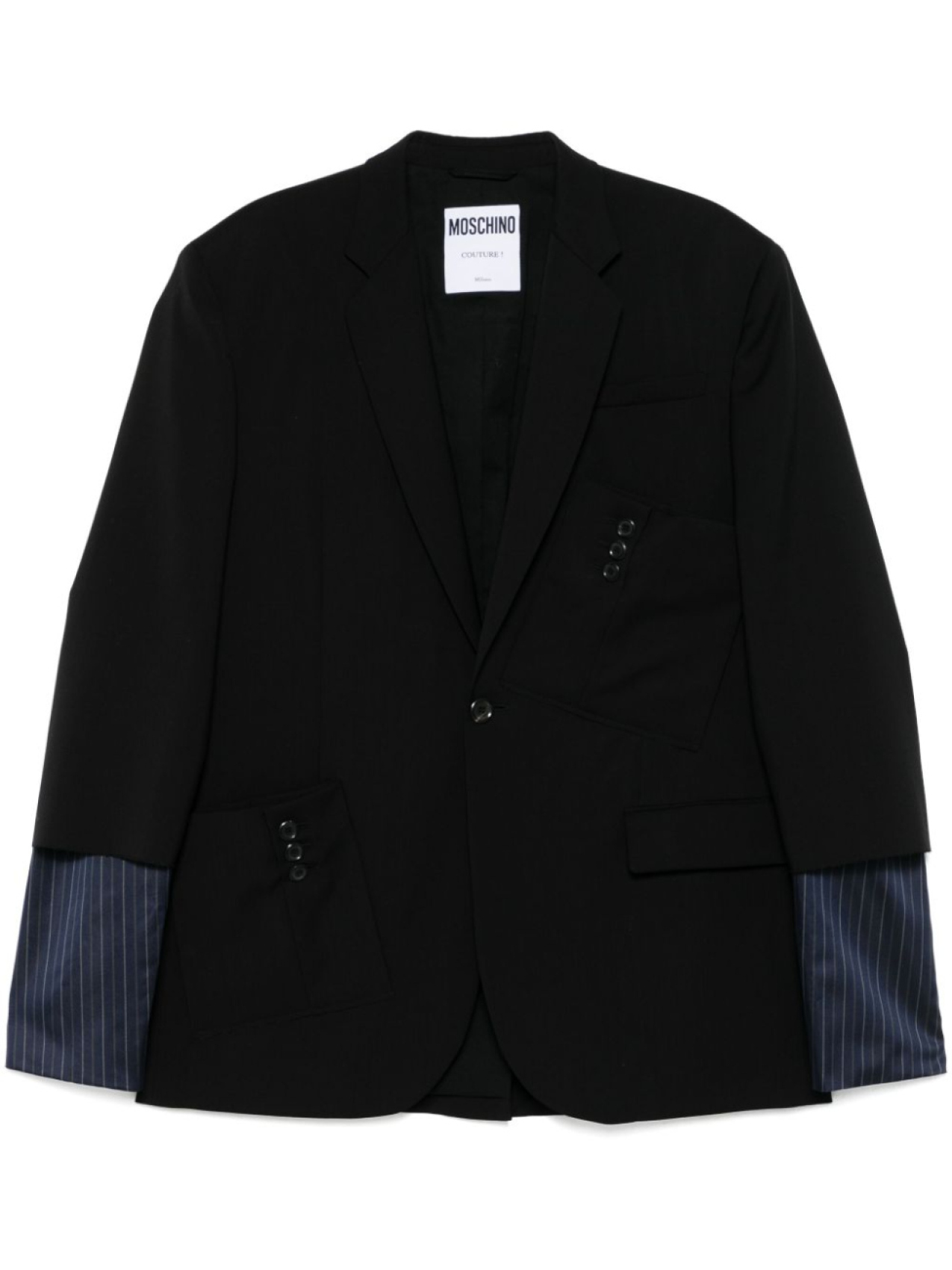 Moschino однобортный пиджак, черный
Moschino однобортный пиджак, черный