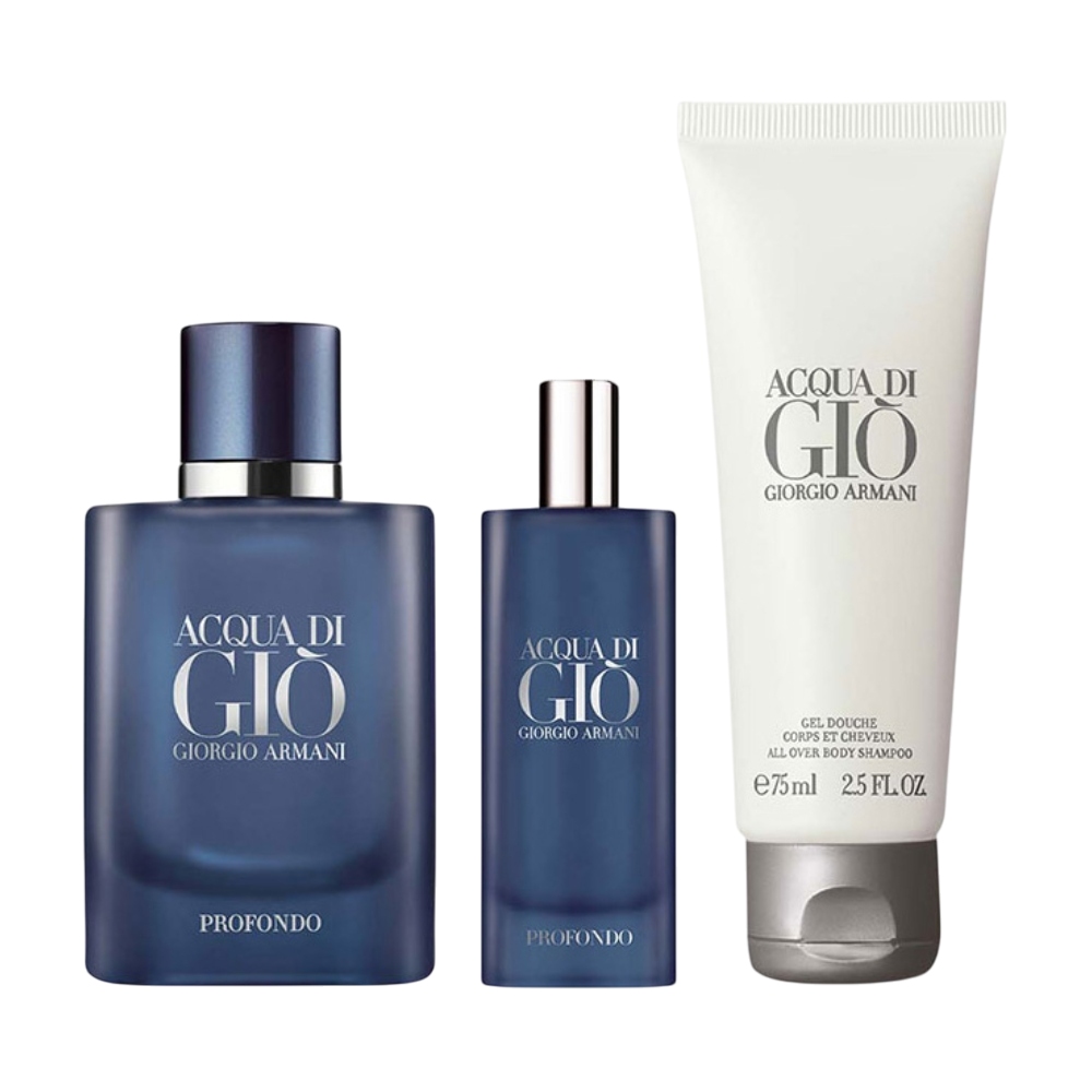 Подарочный набор, 3 предмета, Giorgio Armani Acqua di Giò Profondo
Подарочный набор, 3 предмета, Giorgio Armani Acqua di Giò Profondo