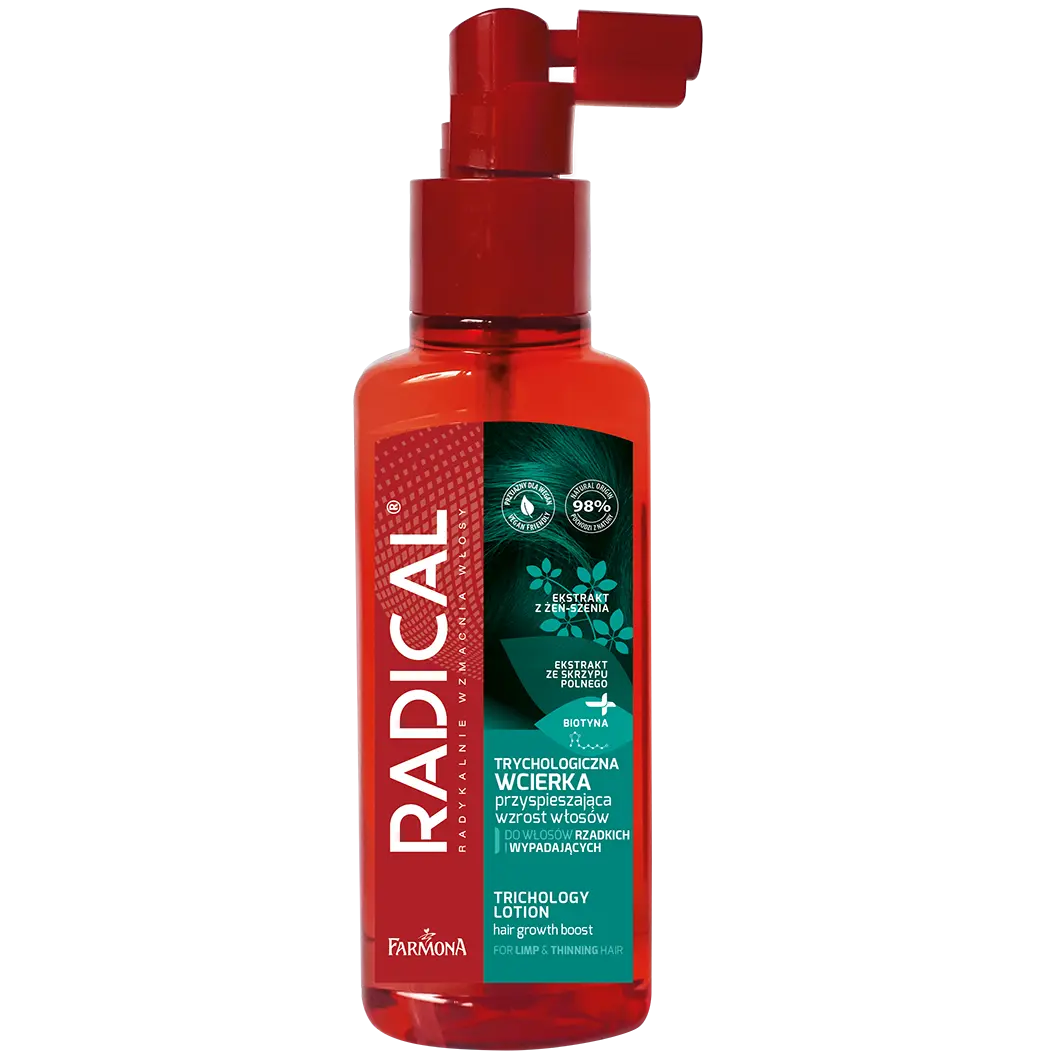 Radical трихологический крем для волос для ускорения роста кожи головы, 100 мл
Radical трихологический крем для волос для ускорения роста кожи головы, 100 мл