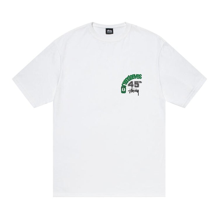 Футболка Stussy Greensleeves 45 Tee 'White', белый 
Футболка Stussy Greensleeves 45 Tee 'White', белый