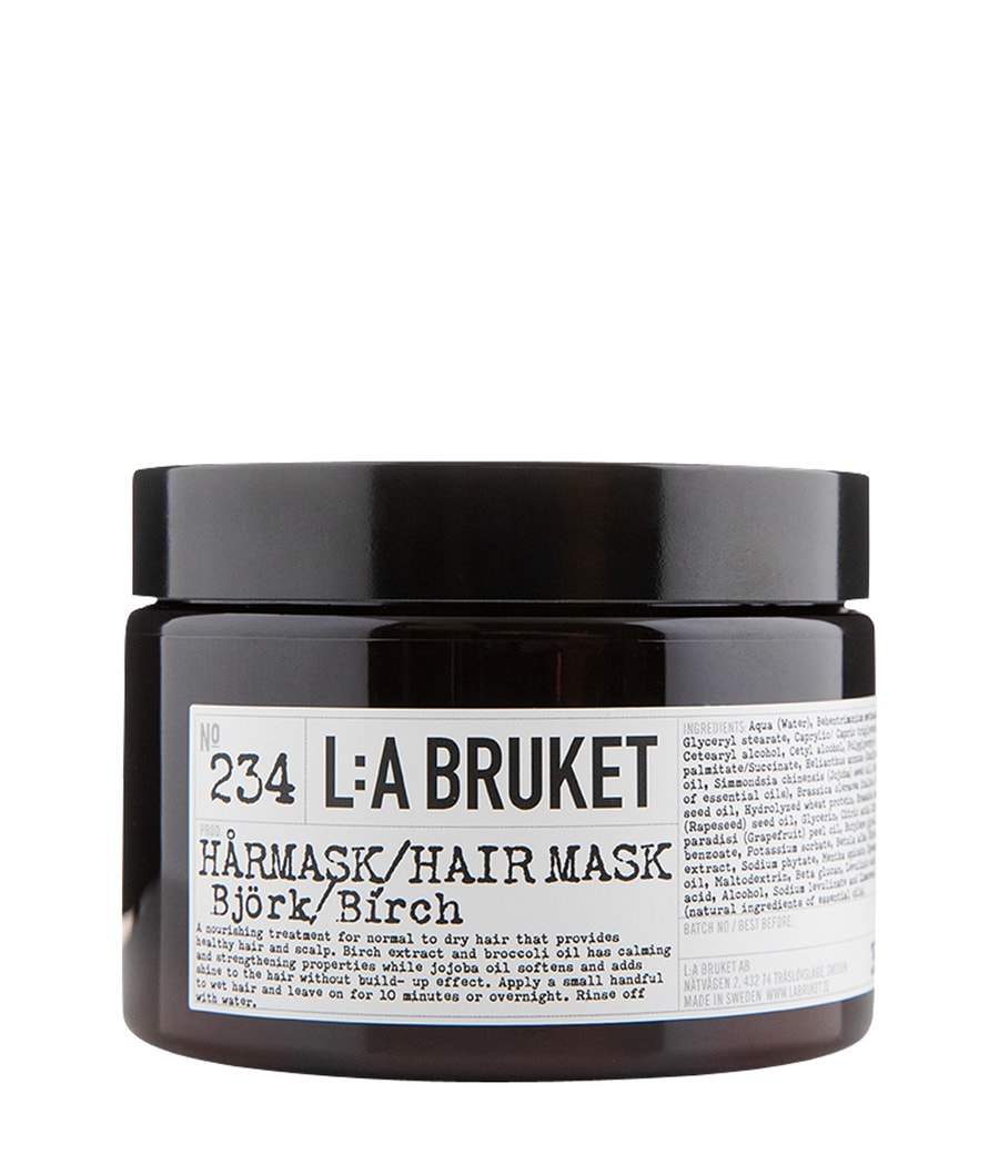 Маска для волос L:A Bruket No. 234 Hairmask Birch, 350g
Маска для волос L:A Bruket No. 234 Hairmask Birch, 350g