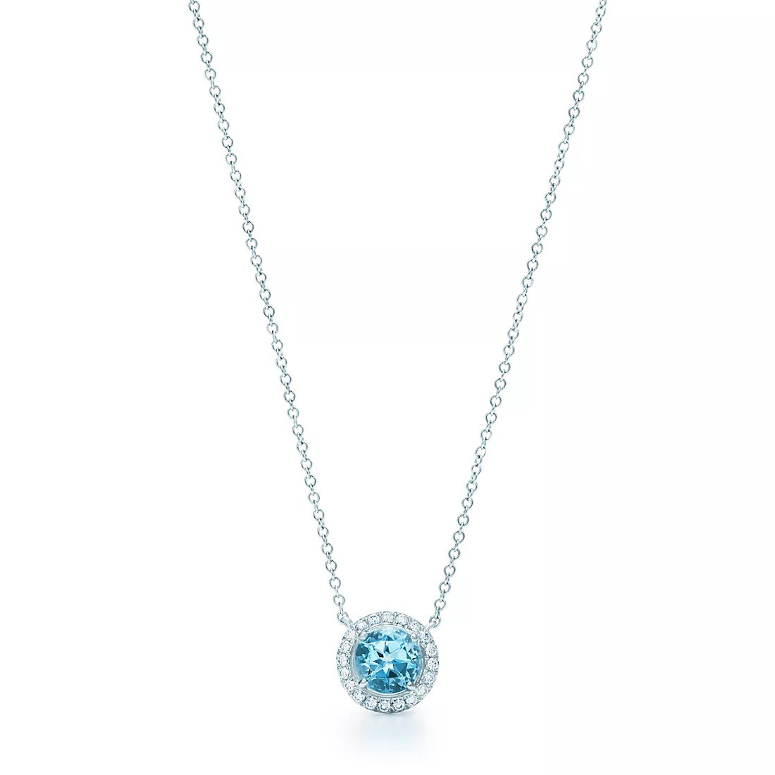 Подвеска Tiffany & Co. Tiffany Soleste, платина/аквамарин 
Подвеска Tiffany & Co. Tiffany Soleste, платина/аквамарин