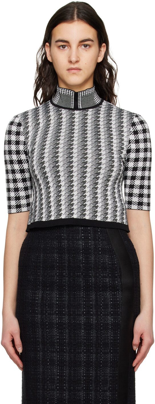 Черно-белая водолазка с разноцветным геометрическим рисунком Mame Kurogouchi, Черный, Черно-белая водолазка с разноцветным геометрическим рисунком Mame Kurogouchi
Черно-белая водолазка с разноцветным геометрическим рисунком Mame Kurogouchi, Черный, Черно-белая водолазка с разноцветным геометрическим рисунком Mame Kurogouchi