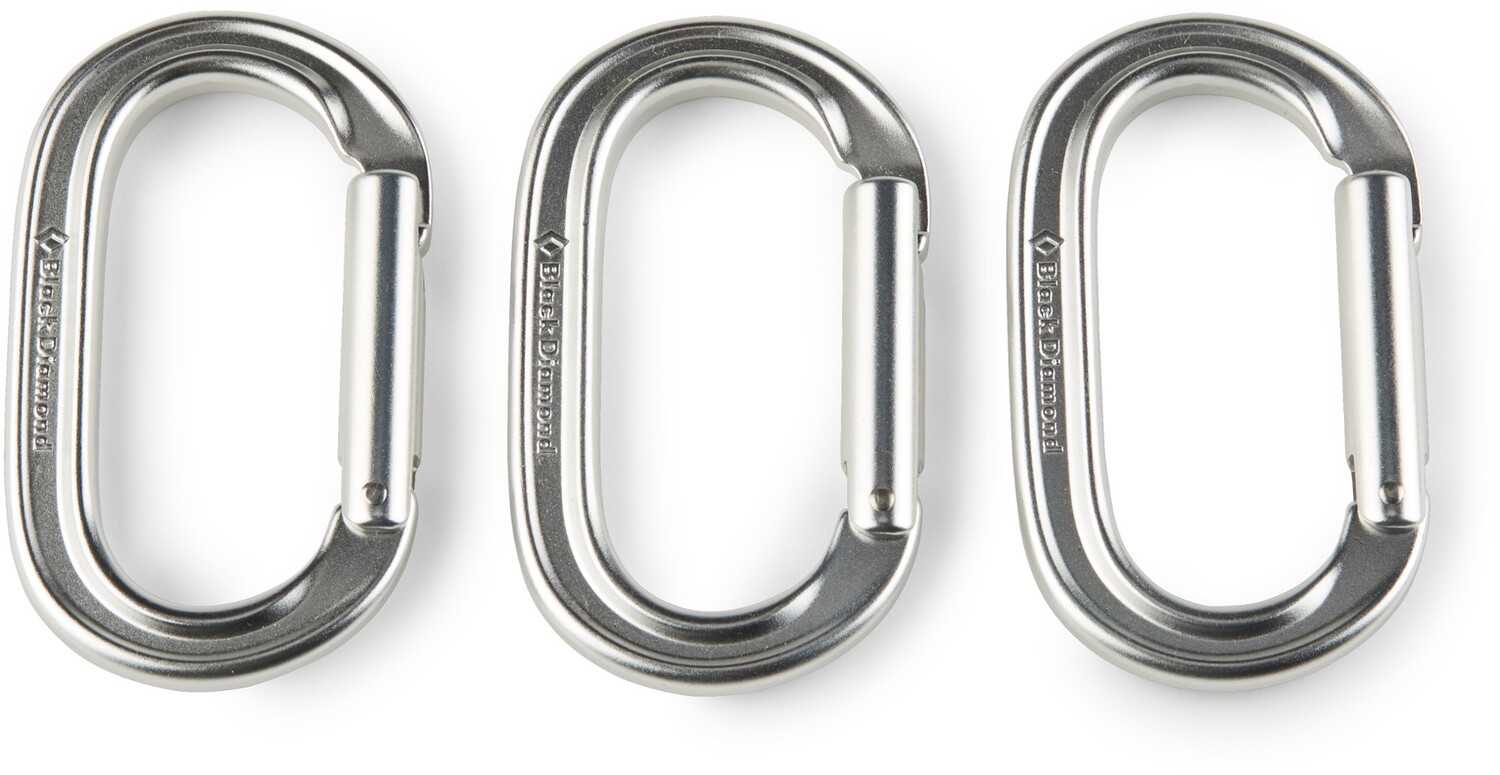 Овальный карабин — упаковка из 3 шт. Black Diamond, серый
Овальный карабин — упаковка из 3 шт. Black Diamond, серый