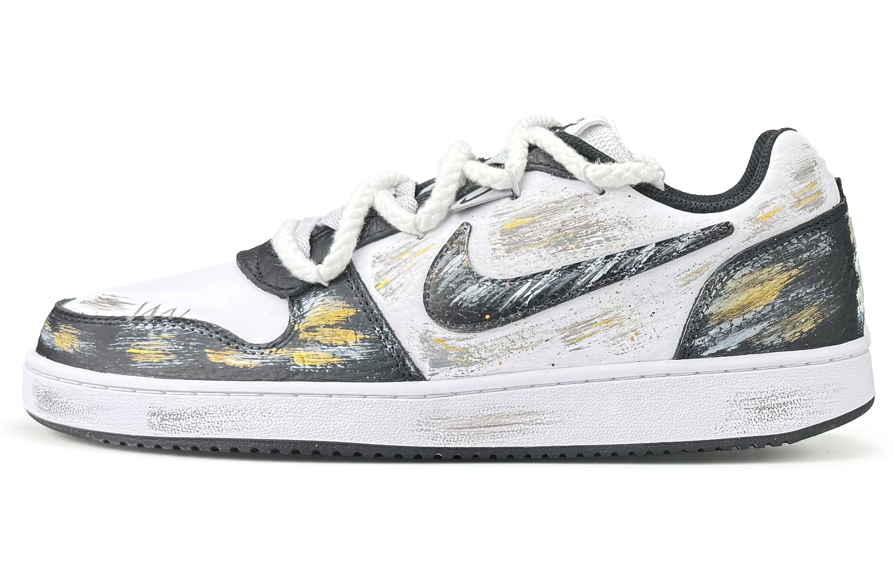 Nike Износостойкие низкие кроссовки для скейтбординга EBERNON, мужские, черно-золотые
Nike Износостойкие низкие кроссовки для скейтбординга EBERNON, мужские, черно-золотые