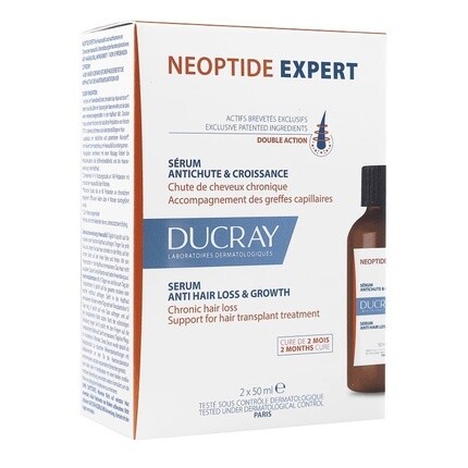 Neoptide Expert Сыворотка против выпадения волос 2 флакона по 50 мл, Ducray
Neoptide Expert Сыворотка против выпадения волос 2 флакона по 50 мл, Ducray