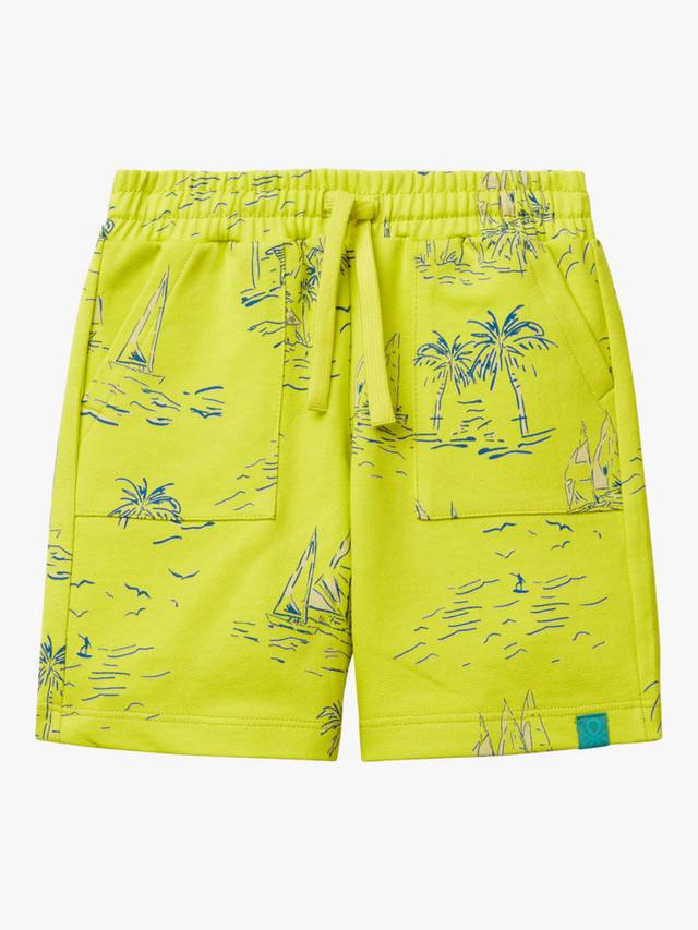Детские шорты из хлопкового флиса с принтом пальмы Benetton
Детские шорты из хлопкового флиса с принтом пальмы Benetton