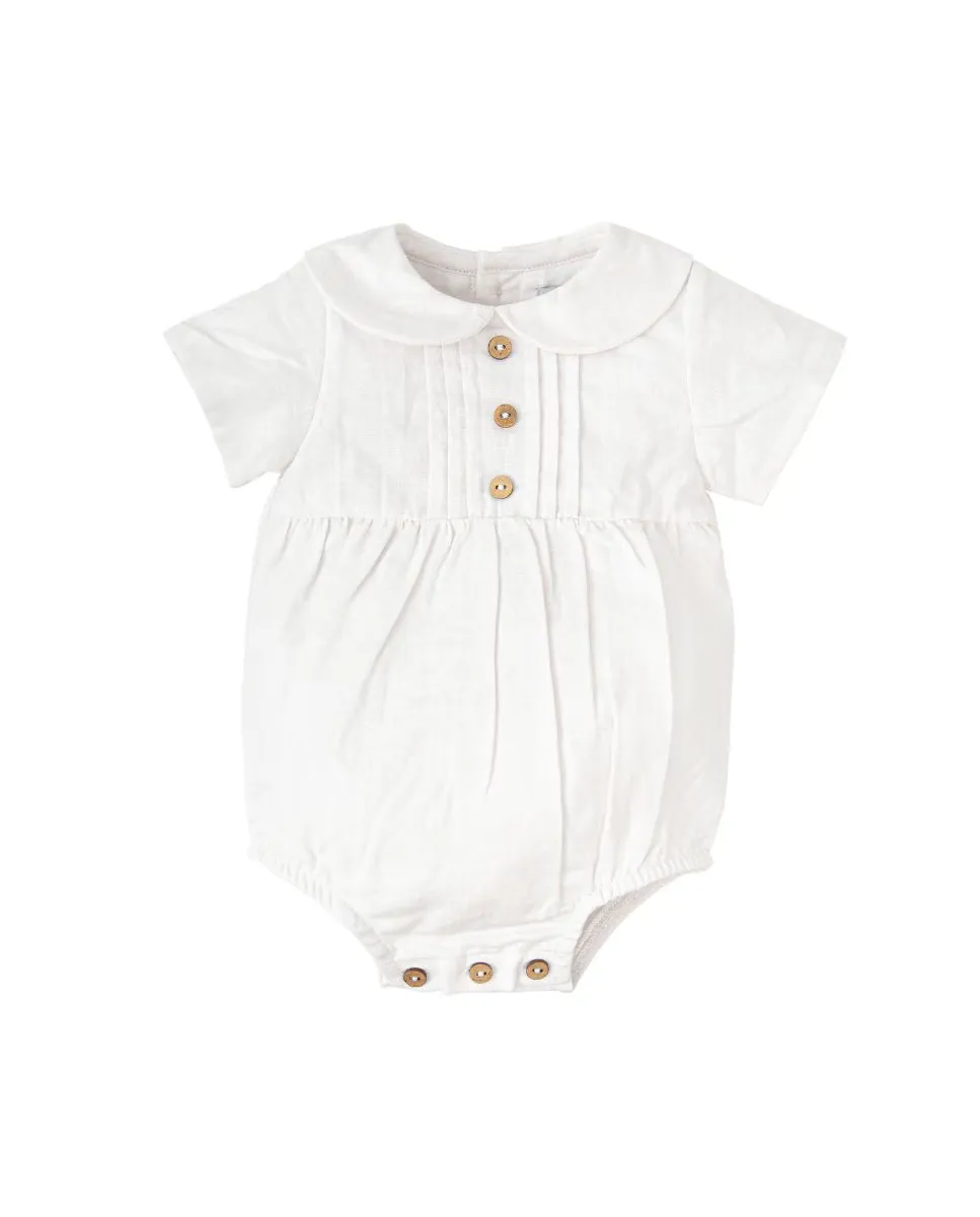 Детская рубашка для мальчика с коротким рукавом и деревянными пуговицами BABIDÚ, белый
Детская рубашка для мальчика с коротким рукавом и деревянными пуговицами BABIDÚ, белый