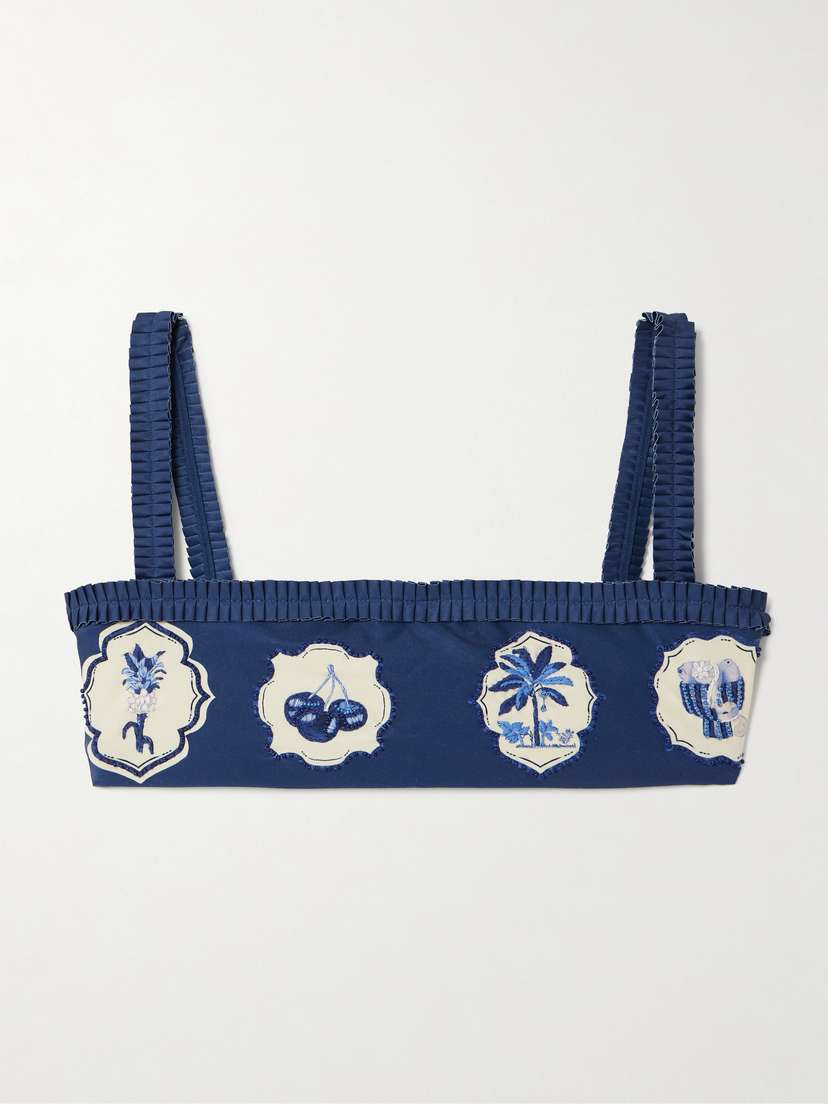 Верх бикини Olmo wild из переработанного материала с декоративным принтом Agua By Agua Bendita, синий
Верх бикини Olmo wild из переработанного материала с декоративным принтом Agua By Agua Bendita, синий