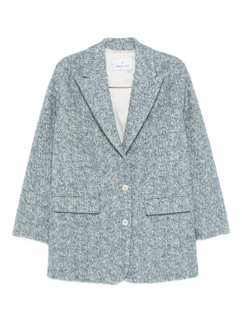 Твидовый жакет с узором шеврон Manuel Ritz, синий
Твидовый жакет с узором шеврон Manuel Ritz, синий