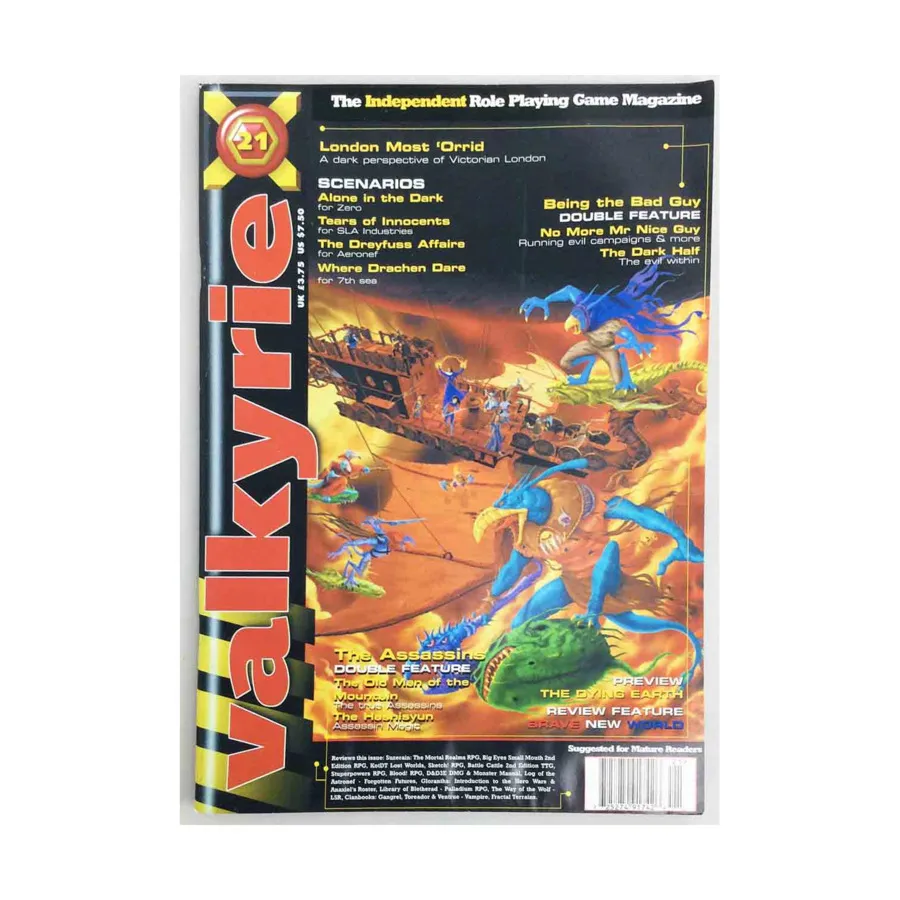 Журнал #21 "Running Evil Campaigns, SLA Industries & 7th Sea Scenarios", Valkyrie Magazine
Журнал #21 "Running Evil Campaigns, SLA Industries & 7th Sea Scenarios", Valkyrie Magazine