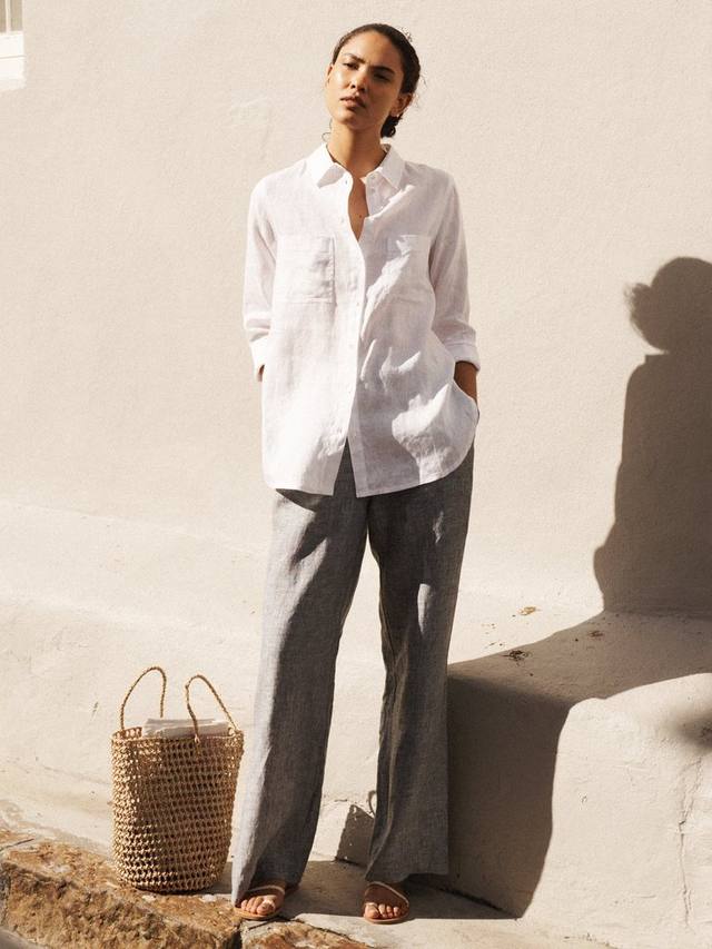 Рубашка из чистого льна carla NRBY, белый 
Рубашка из чистого льна carla NRBY, белый