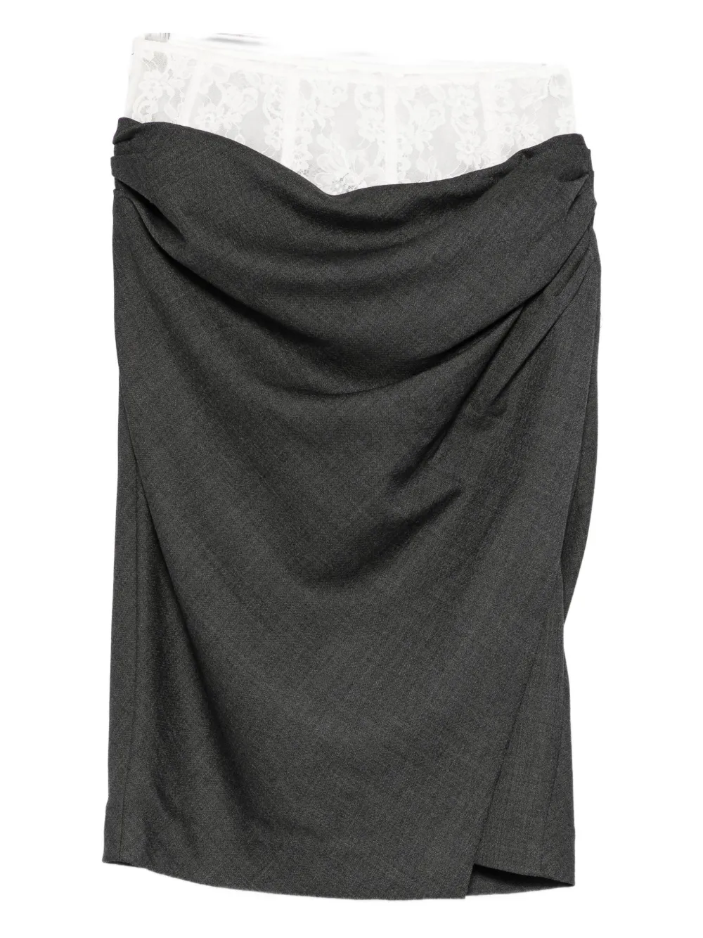 Юбка с кружевной отделкой Markgong, серый
Юбка с кружевной отделкой Markgong, серый