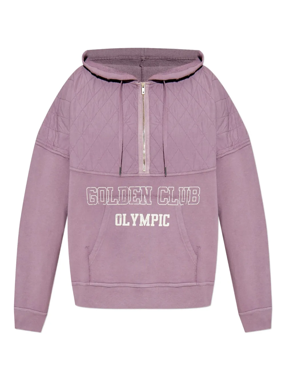 Худи на молнии со стегаными вставками Golden Goose
Худи на молнии со стегаными вставками Golden Goose