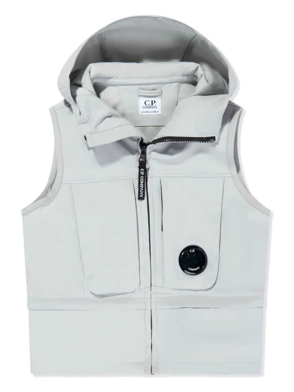 Жилет с капюшоном C.P. Company Kids, серый
Жилет с капюшоном C.P. Company Kids, серый