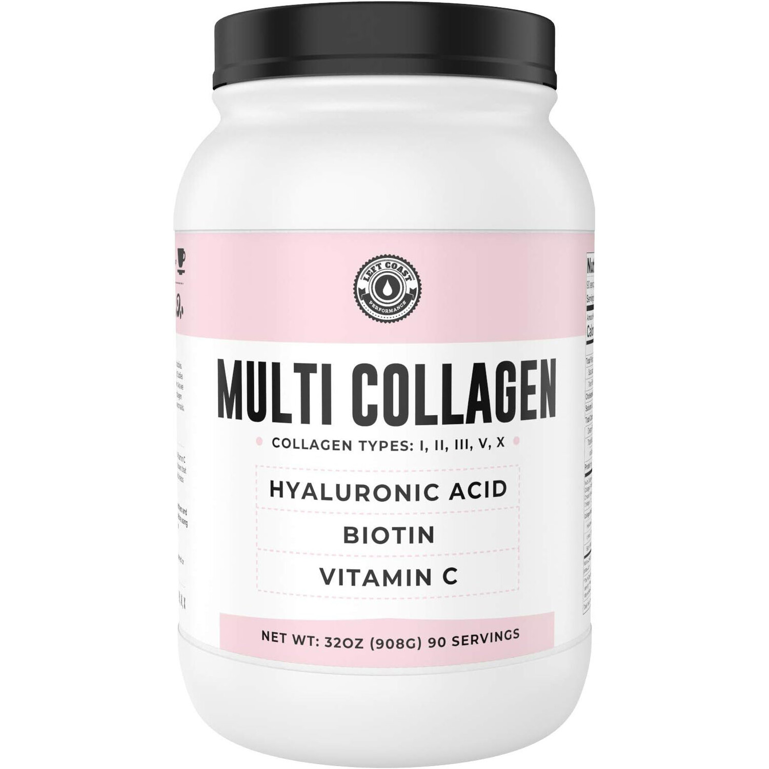 Коллаген Left Coast Performance Multi Powder With Biotin Hyaluronic Acid Vitamin C, 908 гр
Коллаген Left Coast Performance Multi Powder With Biotin Hyaluronic Acid Vitamin C, 908 гр