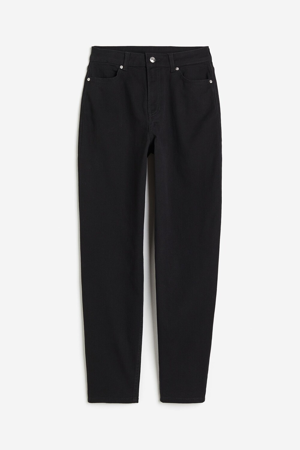 Джинсы H&M Mom Loose Fit Twill, черный
Джинсы H&M Mom Loose Fit Twill, черный