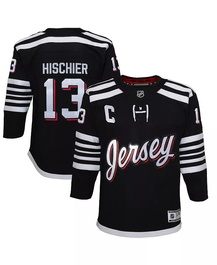 Черная альтернативная игровая футболка New Jersey Devils 2021/22 Premier для больших мальчиков, модель Nico Hischier Outerstuff
Черная альтернативная игровая футболка New Jersey Devils 2021/22 Premier для больших мальчиков, модель Nico Hischier Outerstuff