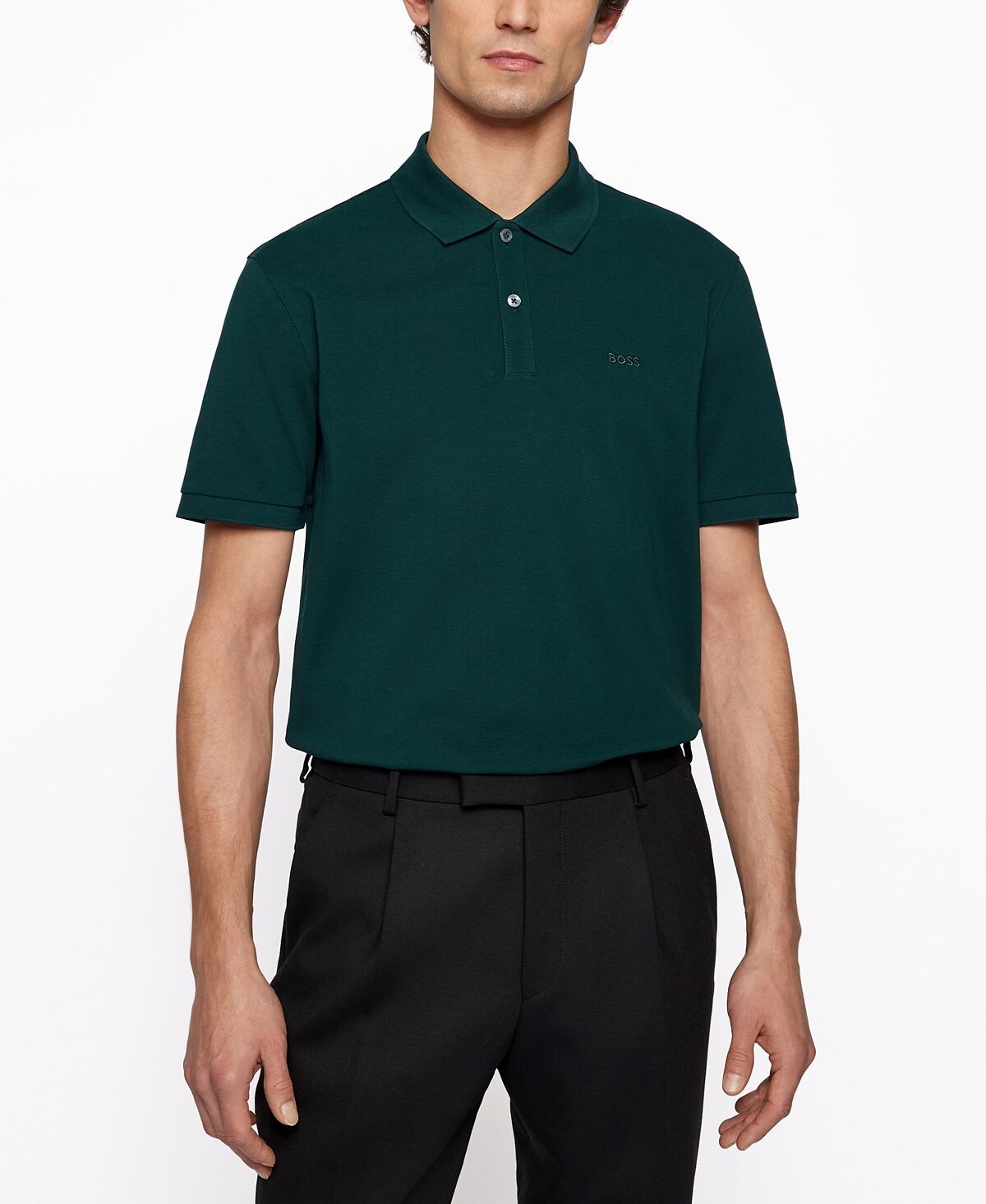 Мужская хлопковая рубашка-поло Boss Hugo Boss
Мужская хлопковая рубашка-поло Boss Hugo Boss