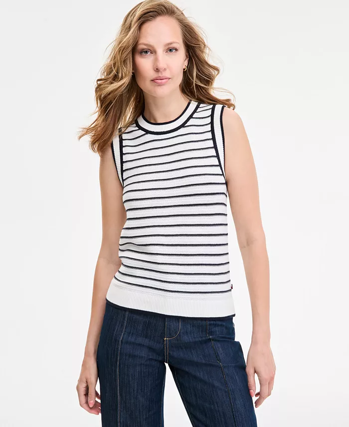 Женский полосатый безрукавный свитер-боди Basket-Weave Tommy Hilfiger, мультиколор
Женский полосатый безрукавный свитер-боди Basket-Weave Tommy Hilfiger, мультиколор