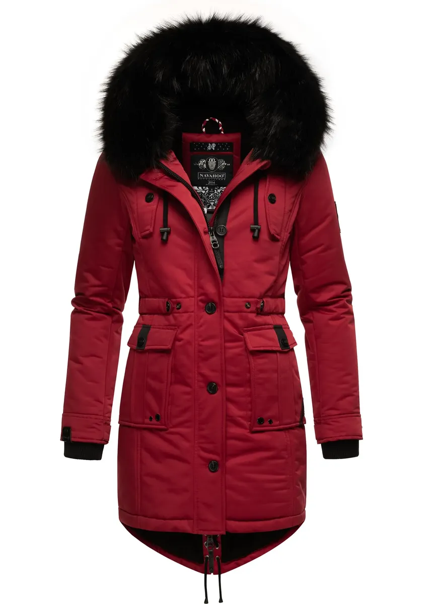 Зимнее пальто Navahoo "Luluna Prc", элегантная парка с большим капюшоном из искусственного меха, красный
Зимнее пальто Navahoo "Luluna Prc", элегантная парка с большим капюшоном из искусственного меха, красный
