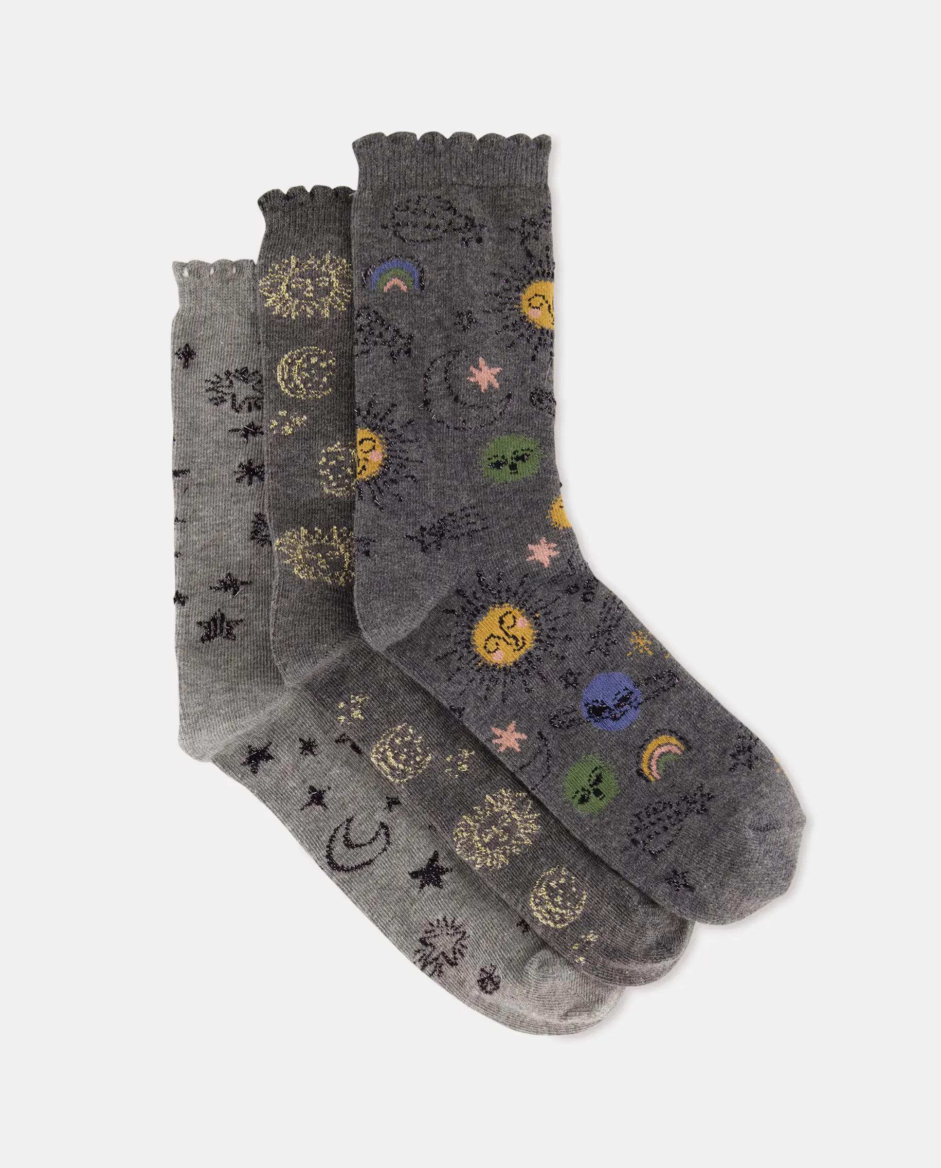 Набор из трех пар женских носков с принтом Green Coast, цвет 820 Gris medio
Набор из трех пар женских носков с принтом Green Coast, цвет 820 Gris medio