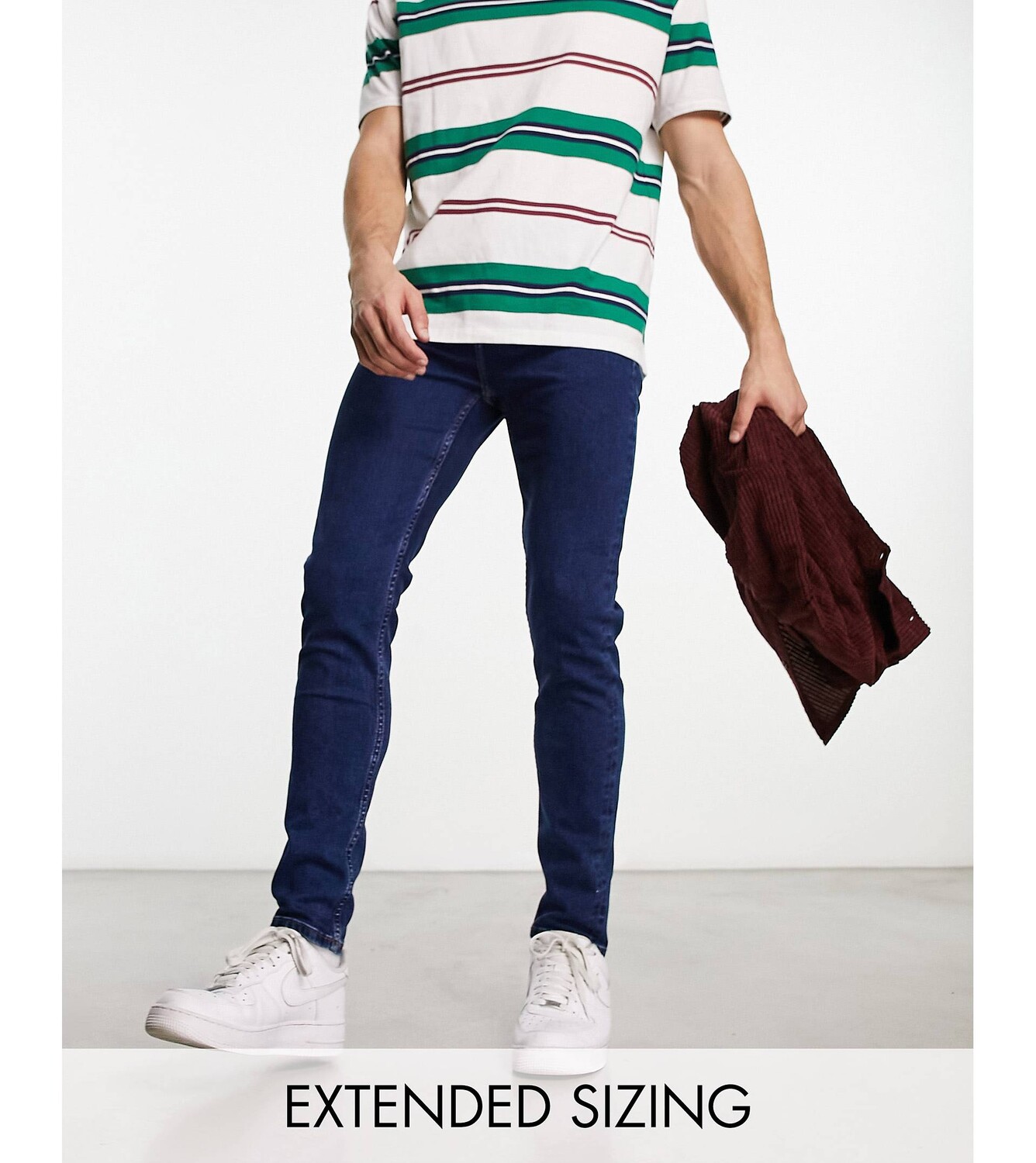 Темно-синие джинсы скинни ASOS DESIGN
Темно-синие джинсы скинни ASOS DESIGN