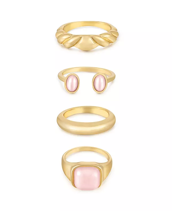 Комплект колец «Ultimate Babe» с покрытием из 18-каратного золота Ettika, pink
Комплект колец «Ultimate Babe» с покрытием из 18-каратного золота Ettika, pink