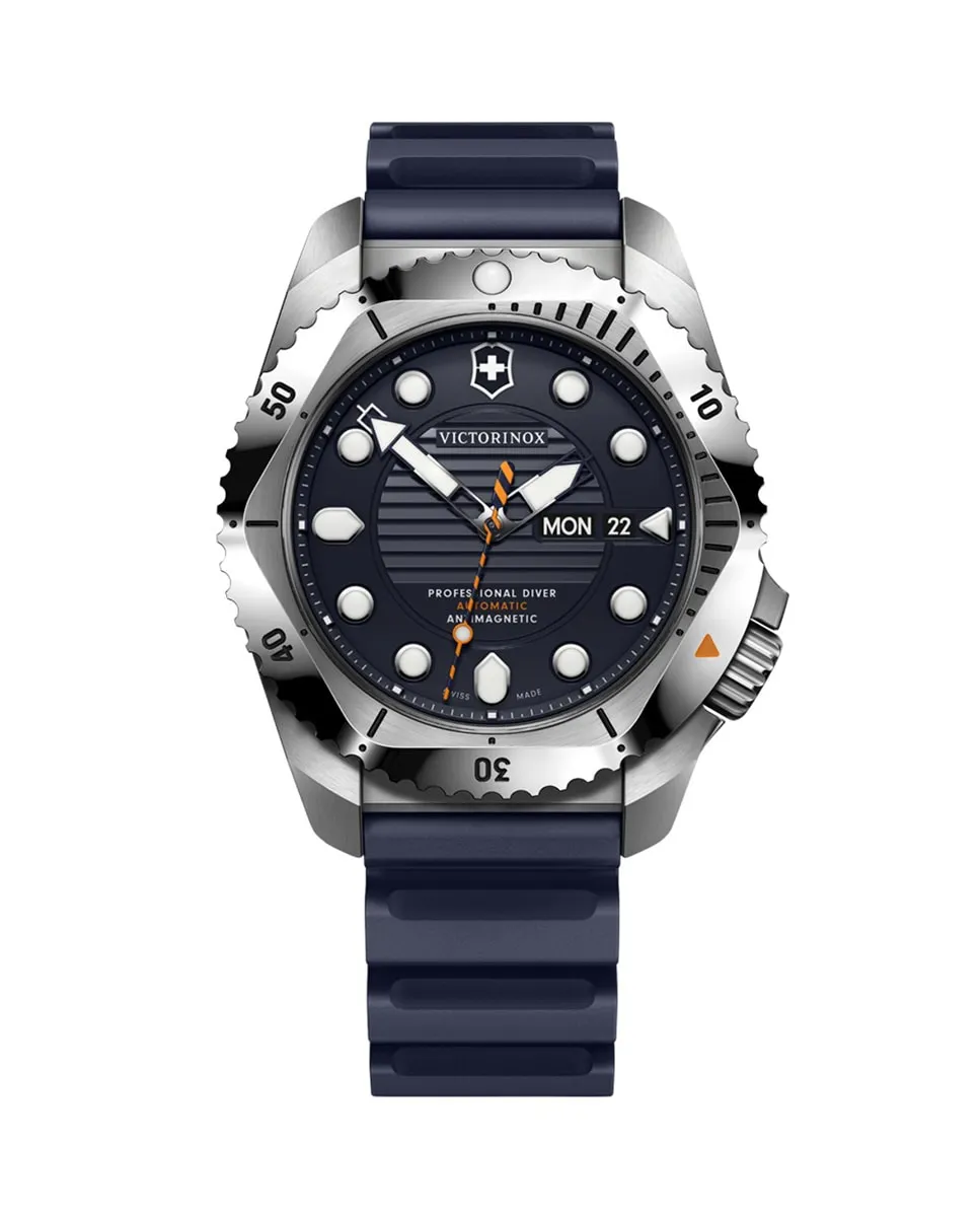Dive pro V241995 автоматические мужские часы с резиновым и синим ремешком Victorinox, синий
Dive pro V241995 автоматические мужские часы с резиновым и синим ремешком Victorinox, синий