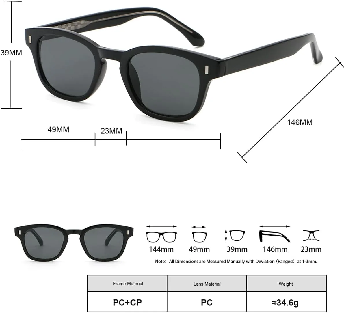 Квадратные солнцезащитные очки, модные солнцезащитные очки для женщин и мужчин, унисекс, оправа из ацетата, защита от УФ-излучения UV400 LIGOES, Leopard With Brown
Квадратные солнцезащитные очки, модные солнцезащитные очки для женщин и мужчин, унисекс, оправа из ацетата, защита от УФ-излучения UV400 LIGOES, Leopard With Brown