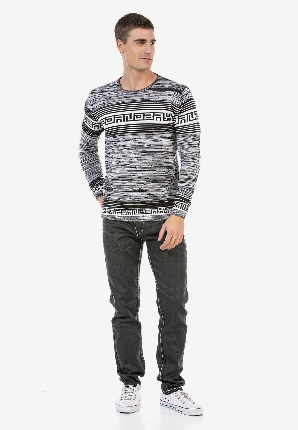 Джемпер Cipo & Baxx, серый
Джемпер Cipo & Baxx, серый