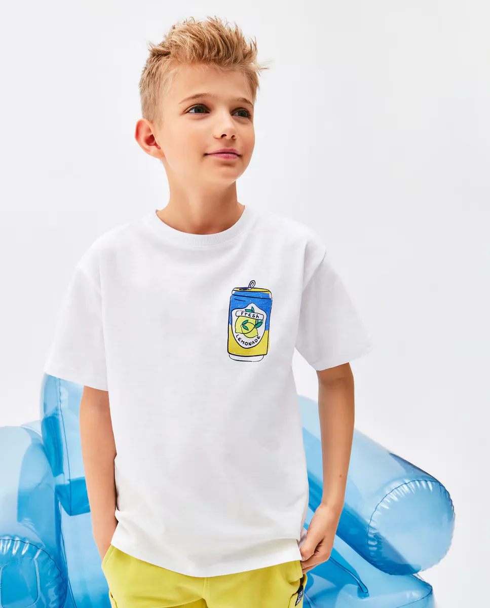 Футболка для мальчиков с короткими рукавами и принтом Kids El Corte Inglés, белый
Футболка для мальчиков с короткими рукавами и принтом Kids El Corte Inglés, белый