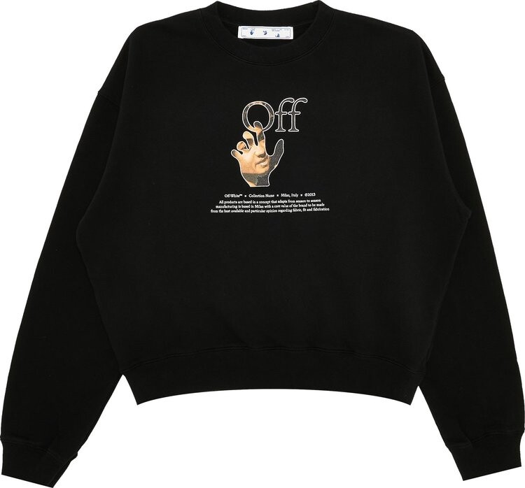 Толстовка Off-White Caravaggio Hand Over Crewneck 'Black/Multicolor', черный
Толстовка Off-White Caravaggio Hand Over Crewneck 'Black/Multicolor', черный