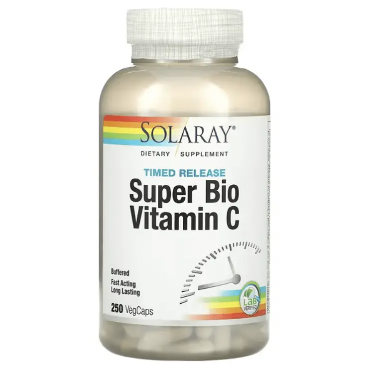 Витамин С замедленное высвобождение Super Bio Vitamin C, 250 растительных капсул, Solaray
Витамин С замедленное высвобождение Super Bio Vitamin C, 250 растительных капсул, Solaray
