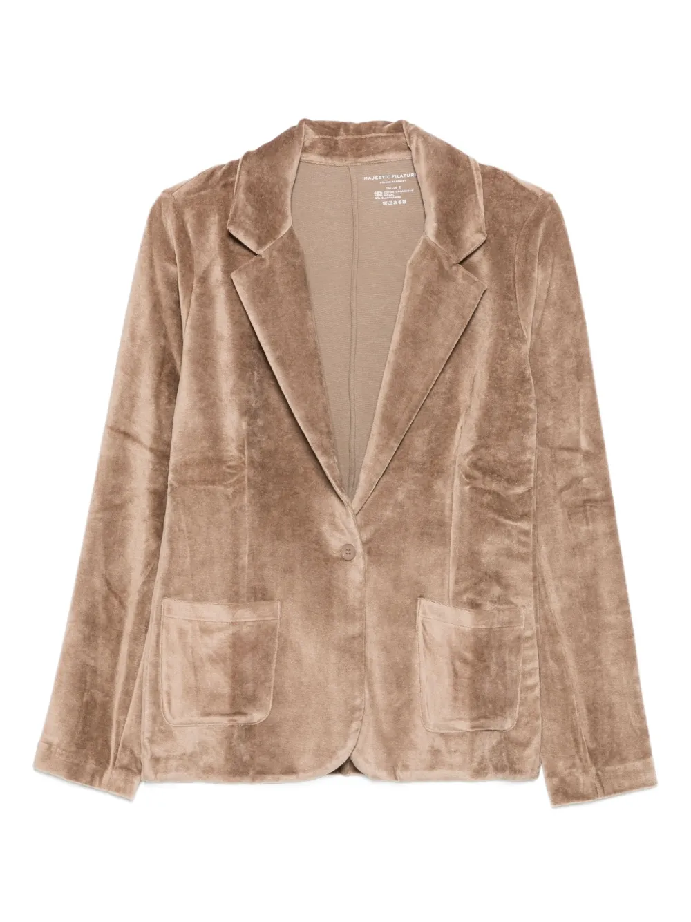 Однобортный пиджак Majestic Filatures, нейтральный
Однобортный пиджак Majestic Filatures, нейтральный