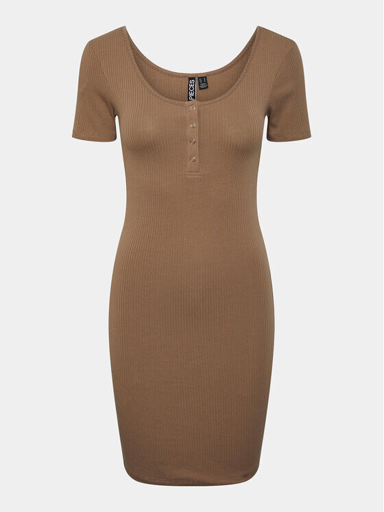 Платье на каждый день приталенного кроя Pieces, коричневый
Платье на каждый день приталенного кроя Pieces, коричневый