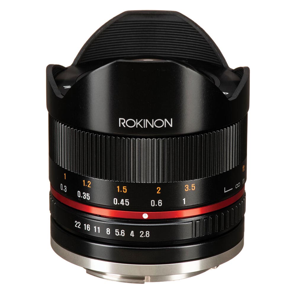 Объектив Rokinon 8mm f/2.8 UMC Fisheye II, Canon EF-M Mount, черный
Объектив Rokinon 8mm f/2.8 UMC Fisheye II, Canon EF-M Mount, черный