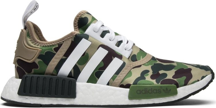 Кроссовки Adidas A Bathing Ape x NMD_R1 'Olive Camo', зеленый
Кроссовки Adidas A Bathing Ape x NMD_R1 'Olive Camo', зеленый