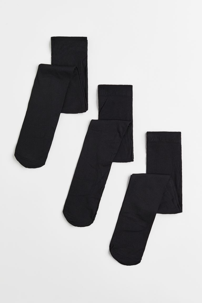 Набор из 3 пар колготок H&M, черный
Набор из 3 пар колготок H&M, черный