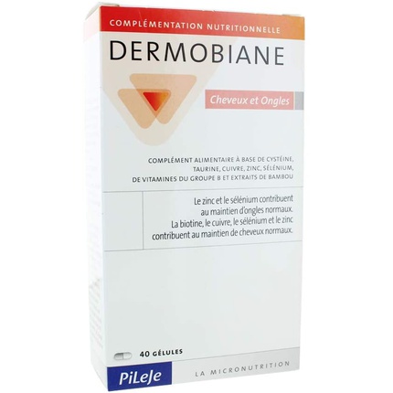 Dermobiane Hair Nails, 40 шт., капсулы Pileje
Dermobiane Hair Nails, 40 шт., капсулы Pileje