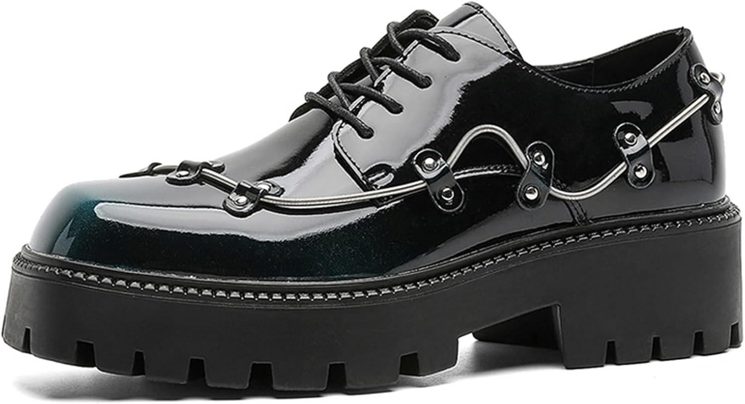 Мужские готические оксфорды на платформе с металлическим декором Bangteuo, синий
Мужские готические оксфорды на платформе с металлическим декором Bangteuo, синий